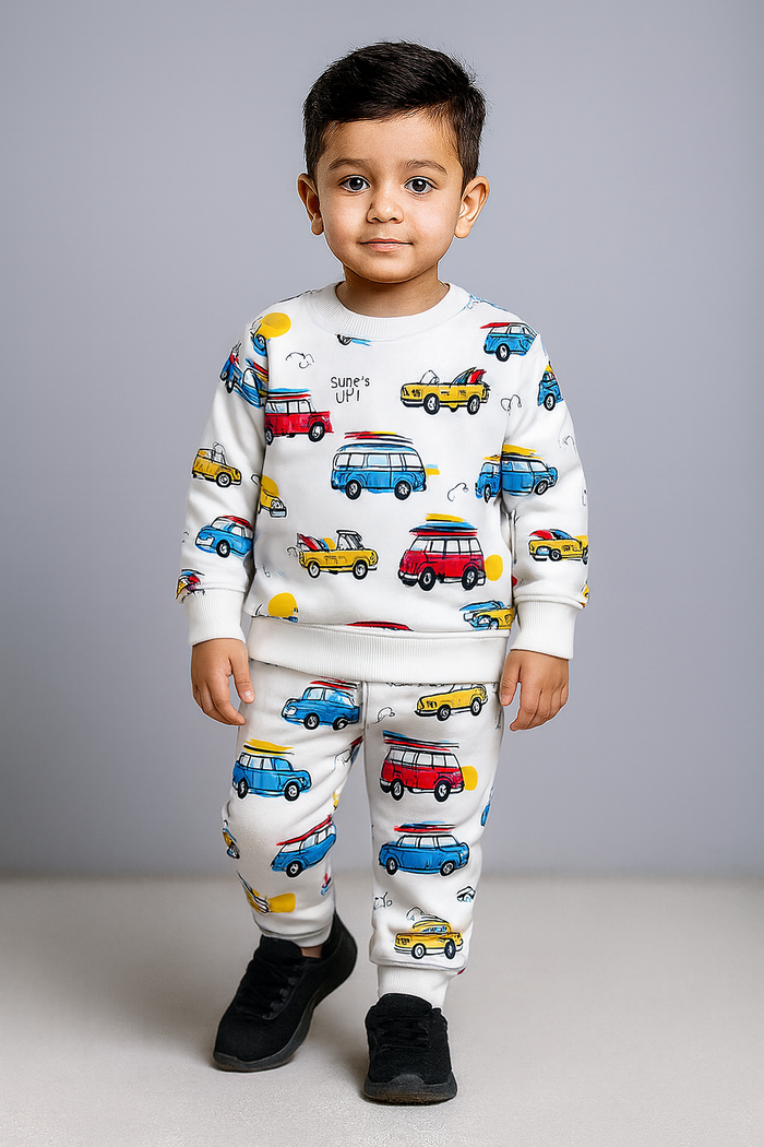 CAR PRINTING FLEECE PAIR